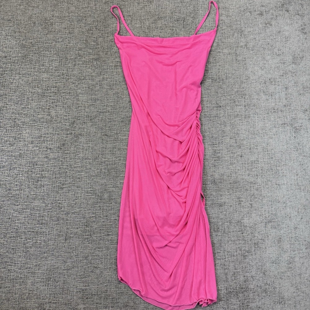 Rue 21 Dress Women's XS Pink Ruched Bodycon Mini Sleeveless NWT Party